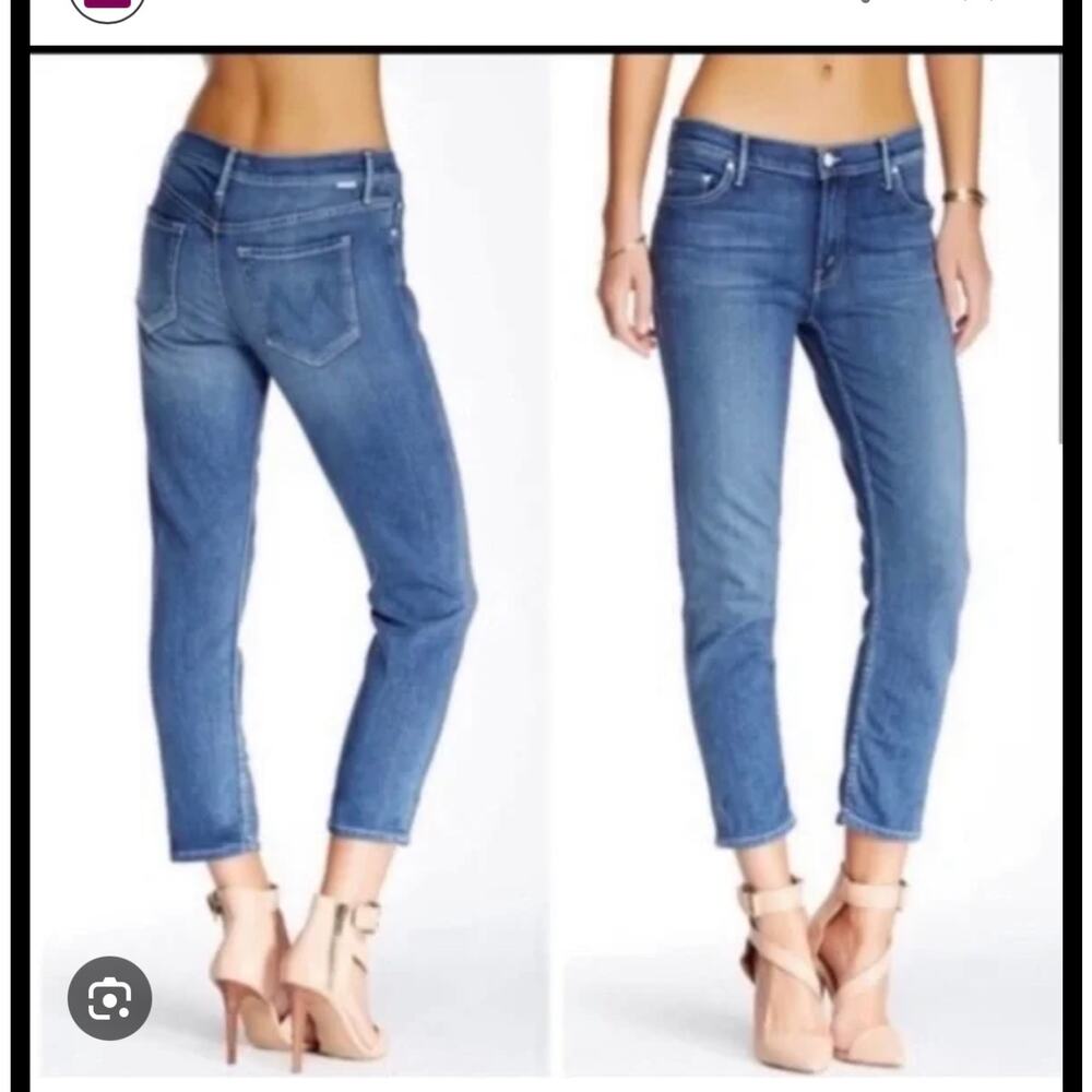 MOTHER Women's Straight Leg Jeans in Medium Blue Wash